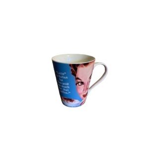 Ephemera “Latte” Cheeky Retro Inspired Vintage Style Ceramic Mug